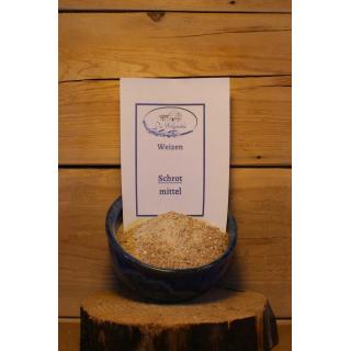 Weizen-Schrot mittel